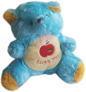 Детска плюшена играчка Мече с надпис Обичам те I Love You - два цвята