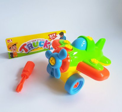 Детска играчка Конструктор с форма на Самолет с инструмент 331021