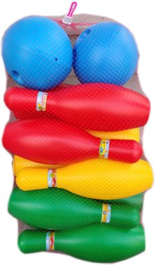 Детски спортен Комплект за Боулинг с десет кегли и две топки - огромен 311001