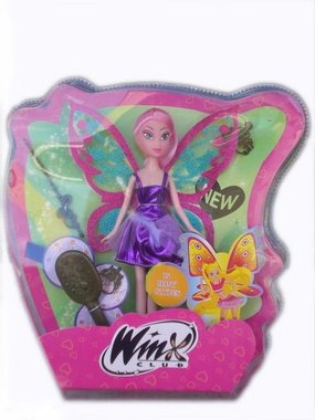 Кукла Уинкс с розова коса с аксесоари Winx