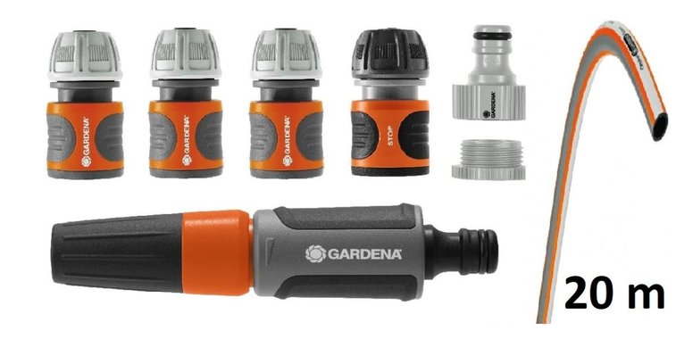 GARDENA МАКАРА С МАРКУЧ 20М И АКСЕСОАРИ
