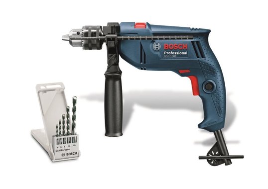 КОМПЛЕКТ БОРМАШИНА И ЪГЛОШАЙФ BOSCH