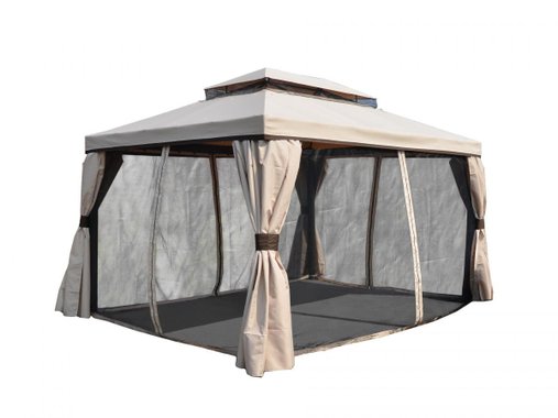 Градински павилион 4x3x2.65м, кафяв