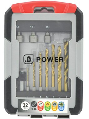 КОМПЛЕКТ СВРЕДЛА 32БР B POWER