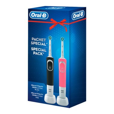 Четка за зъби ORAL B VITD150BL+D100PINK