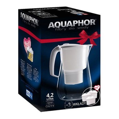 ФИЛТРИРАЩА КАНА БЯЛА С ТРИ МОДУЛА AQUAPHOR Оникс