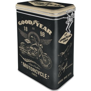 КУТИЯ С КЛИПС-GOODYEAR МОТОЦИКЛЕТ