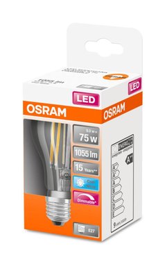 LED ЛАМПА CLA75 FIL 4000К E27 ДИМ.1055LM