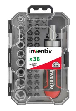 КОМПЛЕКТ ОТВЕРТКА КЛИК INVENTIV 38 БРОЯ