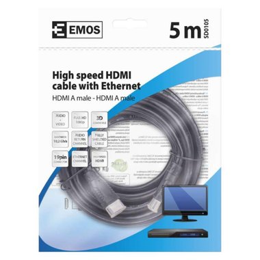 КАБЕЛ HDMI 5М SD0105 EMOS