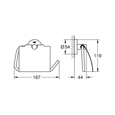 ПОСТАВКА ЗА ТОАЛЕТНА ХАРТИЯ GROHE ESSENTIALS