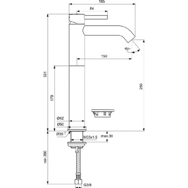 СМЕСИТЕЛ IDEALSTANDARD CERALINE