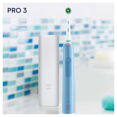 Четка за зъби ORAL B PRO 3000  Брой режими на работа 3, Работа с едно зареждане до: 56 мин