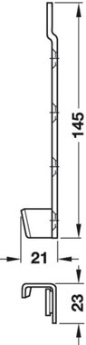 РАЗГЛОБКА ЗА ЛЕГЛО 145MM HÄFELE