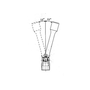 УДЪЛЖЕНИЕ ЗА РАБОТА ПОД ЪГЪЛ 450 MM TMP