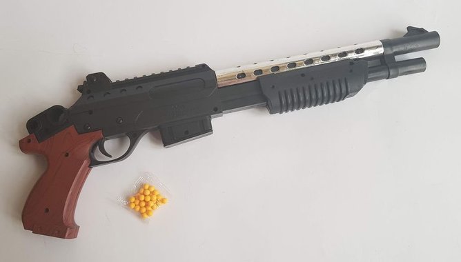 Пушка Помпа с топчета, пластмасова 272467 | Kristaltoys | Oferta.bg