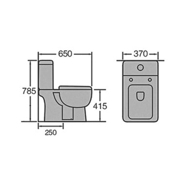 МОНОБЛОК INTER CERAMIC 8036 P /6736 PP