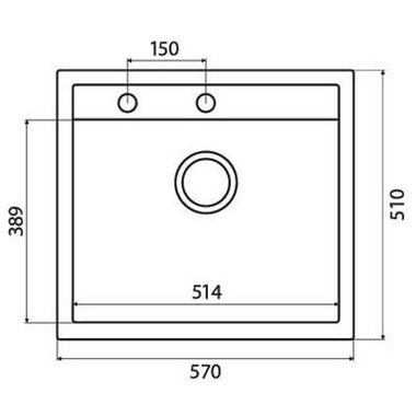 ГРАНИТНА КУХНЕНСКА МИВКА GORENJE KM 15 57Х51Х17.1 СМ. БЯЛА