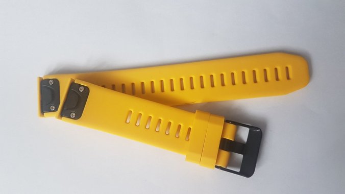 Силиконова каишка за Garmin Fenix 20 mm жълта