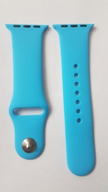 Силиконова каишка за Apple Watch светло синя