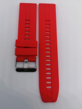 Силиконова каишка за Huawei Watch 22 mm червена