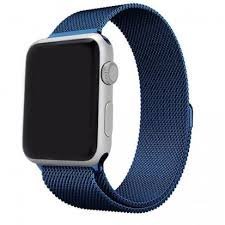 Метална каишка за Apple Watch синя