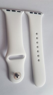 Силиконова каишка за Apple Watch бяла
