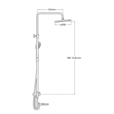 ДУШ КОМПЛЕКТ SYNCHRO SKL-6028A