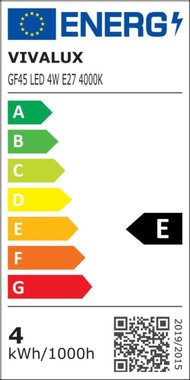 LED ФИЛАМЕНТ ЛАМПА GF45 4W E27 4000K