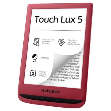 Електронна книга POCKETBOOK PB628 TOUCH LUX 5 RUBY RED