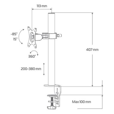 СТОЙКА ЗА МОНИТОР XMART MS101C