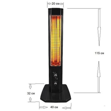 Кварцова печка Crown CMH-2300