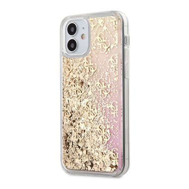 КАЛЪФ GUESS GLITTER GOLD IPHONE 12 MINI