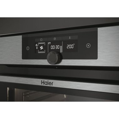 Фурнa за вграждане HAIER HWO 60 SM2 F9XH  70 L, А+, ТЕЛЕСКОПИЧНА СИСТЕМА, ПЛАВНО ЗАТВАРЯНЕ, ПИРОЛИТИЧНО ПОЧИСТВАНЕ