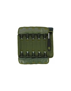 NGT Bivvy Pegs in Deluxe Roll Up Case чук и  колчета за палатка