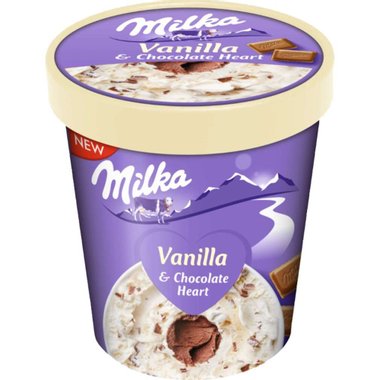 Сладолед ванилия и шоколад Milka