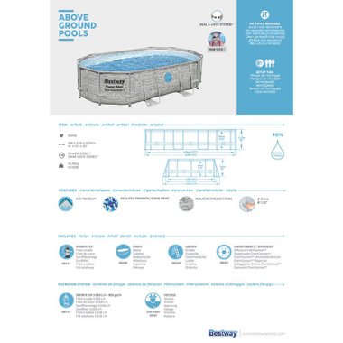 БАСЕЙН 488X305X107CM BESTWAY 56946