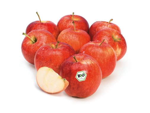 Био червени ябълки