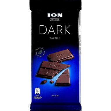 Натурален шоколад 90 г ION DARK