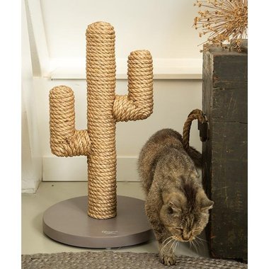 Кактус за игра на котки Lotte Scratting Cactus, бежово 35/35/60 см. внос от Германия