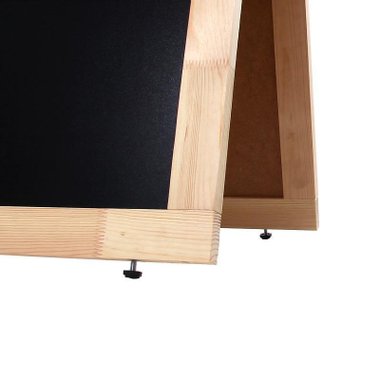 Двустранeн дървен дисплей за клиенти OPEN 89 x 59 см тъмно кафяво 3671