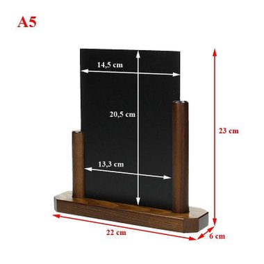  Дървен дисплей за маса А5 22 х 23 см