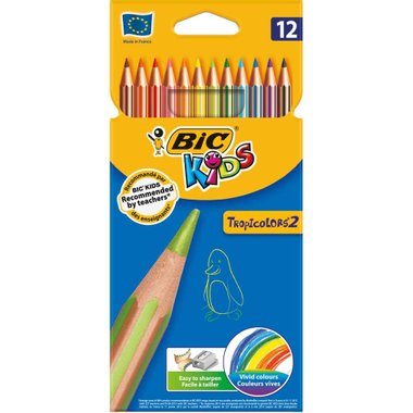 Цветни моливи Tropicolors BIC Kids