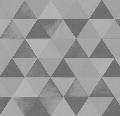 Тапет от нетъкан текстил, сив, сребърен геометрични форми Dutch P+S International 13267-20