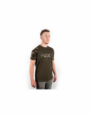 Fox Camo/Khaki Chest Print T-Shirt тениска