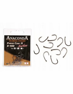 Anaconda Power Carp II B-998 Barbless куки без контра