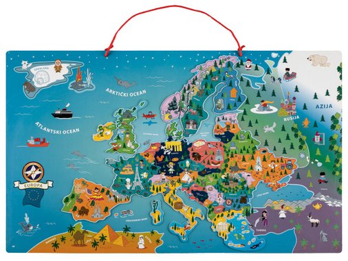 Магнитна карта на света или Европа