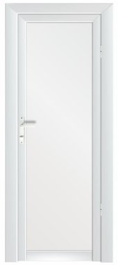 PVC Врата за баня 68/198 см дясна, бяла