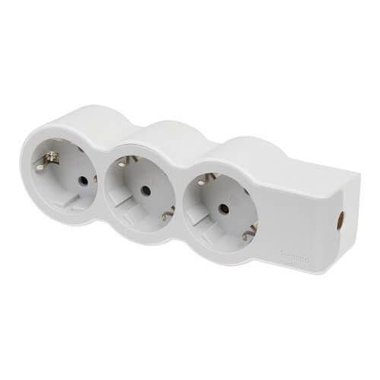 Разклонител 3 гнезда без кабел Legrand бяло | HomeMax | Oferta.bg
