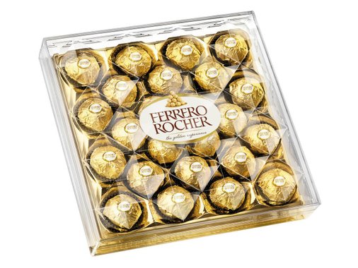 Ferrero Rocher Шоколадови бонбони с цял лешник